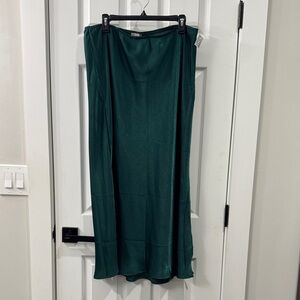 Maurices Emerald Green Maxi Skirt